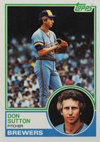 1983 Topps #145 Don Sutton Baseball Card