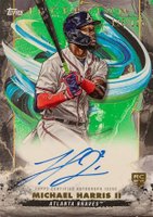 2023 Topps Inception Rookie & Emerging Stars Autographs #BRESMH Michael Harris II Green Baseball Card