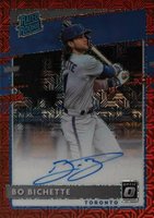 2020 Panini Donruss Optic Rated Rookies Signatures #RRSBI Bo Bichette Red Mojo Baseball Card