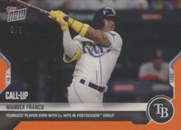 2021 Topps Now #924 Wander Franco Orange Baseball Card
