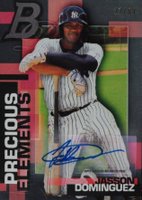 2020 Bowman Platinum Precious Elements #PE19 Jasson Dominguez Autograph Baseball Card
