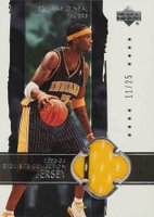 2003 Upper Deck Exquisite Collection #13-J Jermaine O'Neal Jersey Basketball Card