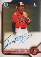 2022 Bowman Chrome Prospect Autographs #CPAID Isaac de Leon Baseball Card