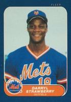 1986 Fleer Mini #21 Darryl Strawberry Baseball Card