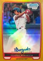 2012 Bowman Prospects #BCP105 Xander Bogaerts Chrome-Gold Refractor-Autograph Baseball Card
