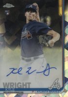 2019 Topps Chrome Sapphire Edition Rookie Autographs #KW Kyle Wright Baseball Card