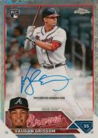 2023 Topps Chrome Logofractor Edition Refractor Chrome Autograph #RCAVG Vaughn Grissom Baseball Card
