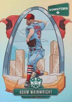 2022 Panini Diamond Kings Downtown #D6 Adam Wainwright Baseball Card