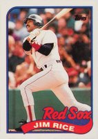 1989 Topps Tiffany #245 Jim Rice Baseball Card