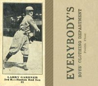 1916 Everybody's #65 Larry Gardner Baseball Card
