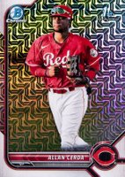 2022 Bowman Mega Box Chrome #142 Allan Cerda Baseball Card