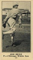 1916 Sporting News #14 Joe Benz Baseball Card