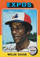 1975 Topps Mini #10 Willie Davis Baseball Card