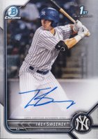 2022 Bowman Chrome Prospect Autographs #CPATS Trey Sweeney Baseball Card