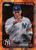 2024 Topps Chrome Sapphire #99 Aaron Judge SP-Orange Baseball Card