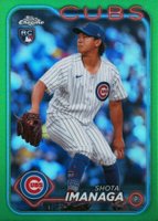2024 Topps Chrome #121 Shota Imanaga Green Refractor Baseball Card