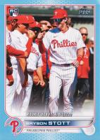 2022 Topps Update #US255 Bryson Stott Father's Day Powder Blue Baseball Card