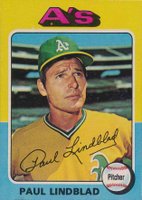 1975 Topps Mini #278 Paul Lindblad Baseball Card