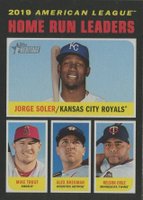 2020 Topps Heritage #65 Alex Bregman/Jorge Soler/Mike Trout/Nelson Cruz Baseball Card