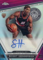 2023 Topps Chrome Certified Rookie Autographs #CRASH Scoot Henderson Refractor Basketball Card