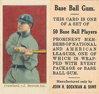 1909 Dockman & Sons # Sam Crawford Baseball Card