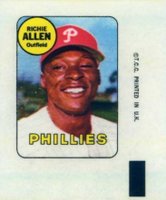 1969 Topps Decals # Richie Allen Baseball Card