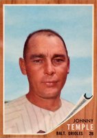 1962 Topps #34 Johnny Temple Baseball Card