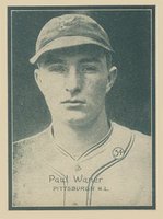 1931 Strip Card Hand Cut #34 Paul Waner Baseball Card