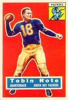 1956 Topps #55 Tobin Rote Football Card