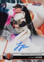 2020 Bowman's Best Best of 2020 Autographs #B20LW Logan Webb Baseball Card