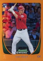 2011 Bowman Chrome #175 Mike Trout Orange Refractor Baseball Card