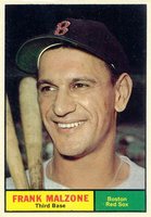 1961 Topps #445 Frank Malzone Baseball Card