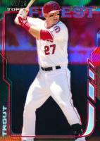 2014 Finest #100 Mike Trout Red Refractor Baseball Card