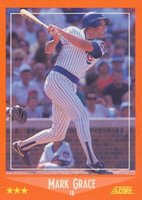 1988 Score Traded #80T Mark Grace Glossy Baseball Card