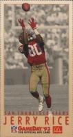 1993 McDonald's Gameday San Francisco 49ers #McD8 Jerry Rice Football Card