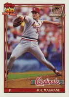 1991 Topps Desert Shield #185 Joe Magrane Baseball Card