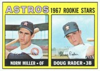 1967 Topps #412 Astros Rookies Baseball Card