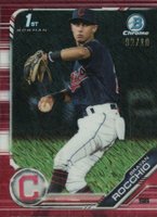2019 Bowman Chrome Prospects #BCP209 Brayan Rocchio Red Shimmer Baseball Card