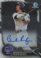 2016 Bowman Prospect Autographs #BR Brendan Rodgers Chrome Baseball Card