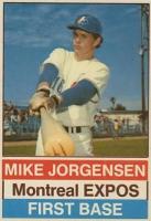 1976 Hostess #144 Mike Jorgensen Hand Cut Baseball Card