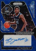 2023 Panini Prizm Rookie Signatures #RSIGGJ GG Jackson II Blue Choice Basketball Card