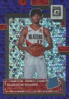 2022 Panini Donruss Optic #249 Shaedon Sharpe Fast Break Purple Basketball Card