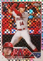 2023 Topps Chrome #188 Logan O'Hoppe X-Fractor Baseball Card
