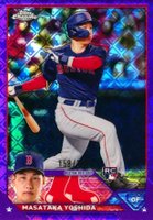 2023 Topps Chrome Logofractor Edition #167 Masataka Yoshida Purple Refractor Baseball Card