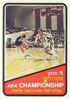 1972 Topps #245 ABA Playoffs Game #5 Billy Keller-Game 5 Basketball Card
