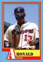 2018 Topps Throwback Thursday #124 Ronald Acuna Jr. Baseball Card