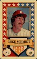 1983 Perma-Graphics All-Star Credit Cards # Mike Schmidt Baseball Card