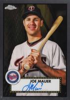 2021 Topps Chrome Platinum Anniversary Autographs #JM Joe Mauer Baseball Card