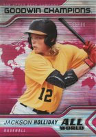 2023 Goodwin Champions All-World #AW11 Jackson Holliday Pink Baseball Card