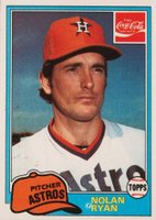 1981 Coca-Cola #9 Nolan Ryan Baseball Card